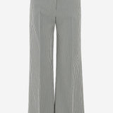 PANTALONI IN MISTO COTONE STRETCH A RIGHE MELODYB 506354 QL2 