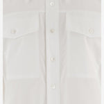 Camicia in cotone con colletto a punta FSH807CO0063 100 AMI 