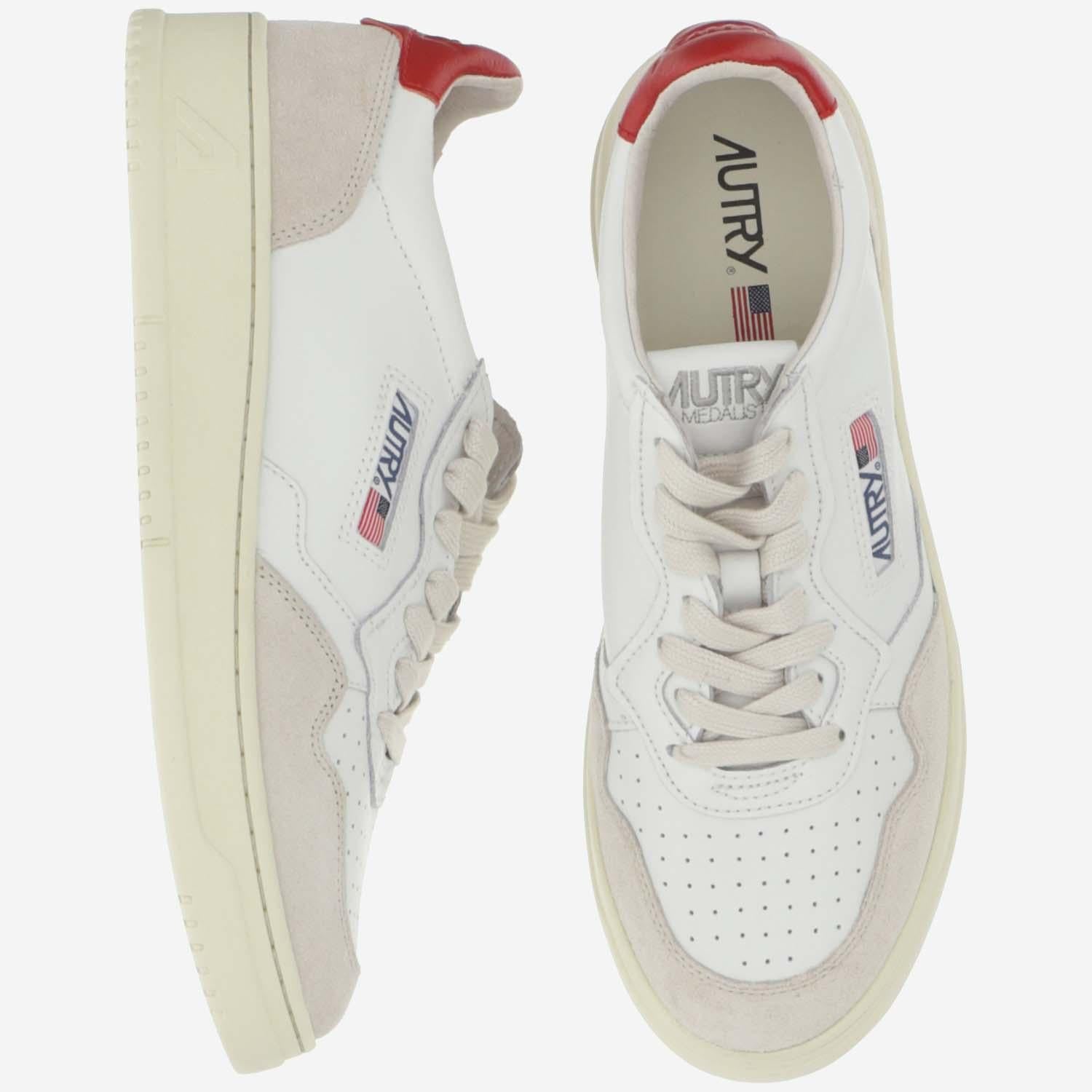 SNEAKERS MEDALIST LOW AULMLS43 LEATSUEDEWHTRED AUTRY 
