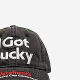 CAPPELLO DA BASEBALL IN COTONE UE54CA160B BLACK VETEMENTS 