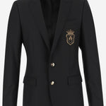 GIACCA IN MISTO LANA CON PATCH LOGO G2LK0Z FU3H1N0000 DOLCE & GABBANA 