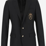 GIACCA IN MISTO LANA CON PATCH LOGO G2LK0Z FU3H1N0000 DOLCE & GABBANA 