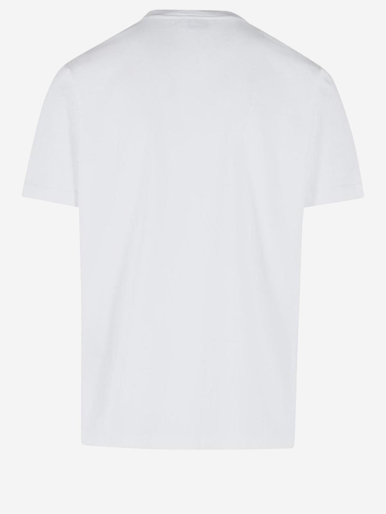 T-SHIRT IN COTONE CON LOGO 44MAA027S26J00B 100 OFF-WHITE 