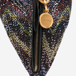 Borsa a mano metallizzata con motivo chevron MI10069F 026 MISSONI 