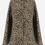 CAPPOTTO IN LANA CON MOTIVO ANIMALIER 7B3CG4Q0 9G7AN2 VALENTINO 