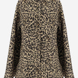 CAPPOTTO IN LANA CON MOTIVO ANIMALIER 7B3CG4Q0 9G7AN2 VALENTINO 