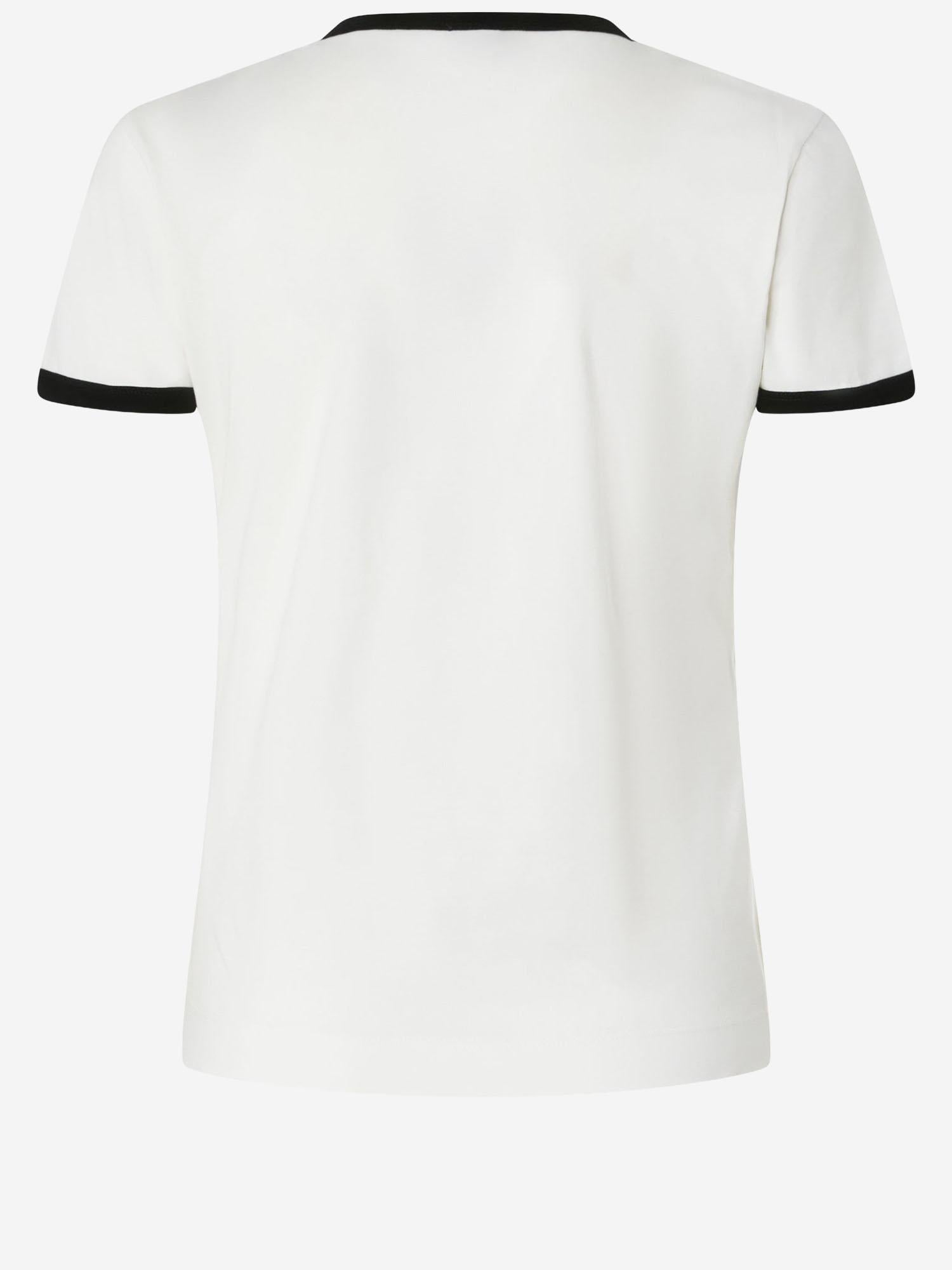 T-SHIRT IN COTONE CON STAMPA LOGO 106902 A3C2ZZ1 PINKO 