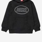FELPA IN COTONE CON LOGO J02612 0GEADK900 DIESEL KIDS 