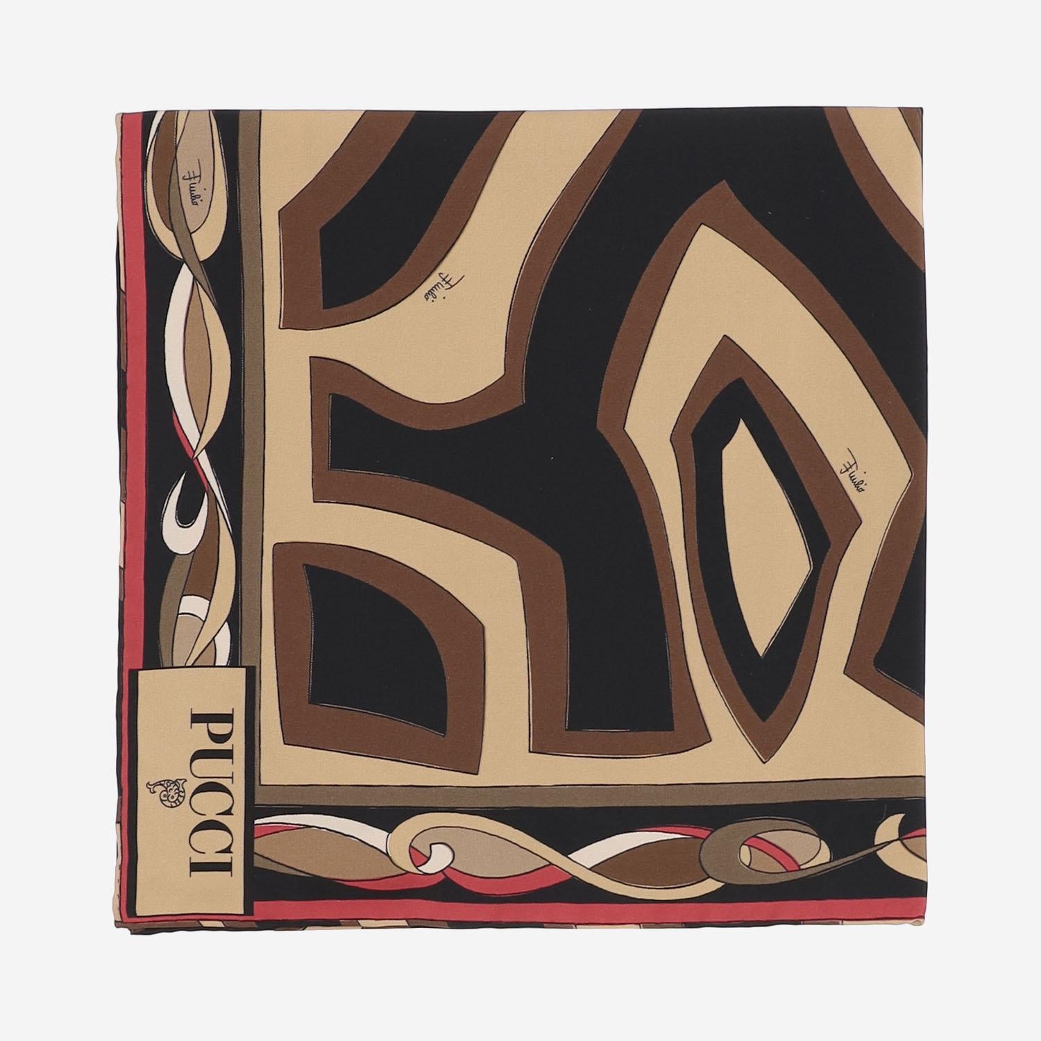 Foulard in seta con stampa labirinto 5UGB51 5UC281 EMILIO PUCCI 