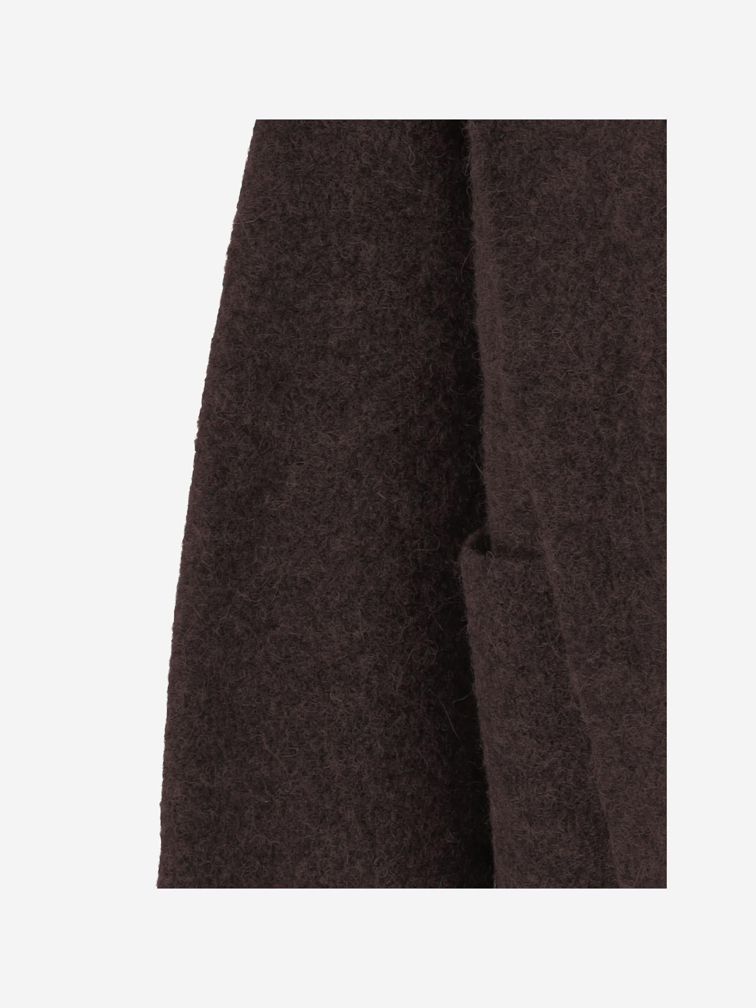 CAPPOTTO IN MISTO BABY ALPACA E LANA MERINO AW25C1180Y119 MERLOT LAUREN MANOOGIAN 