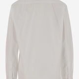 Camicia in cotone con volant W24092FRS1 WHITE HODAKOVA 