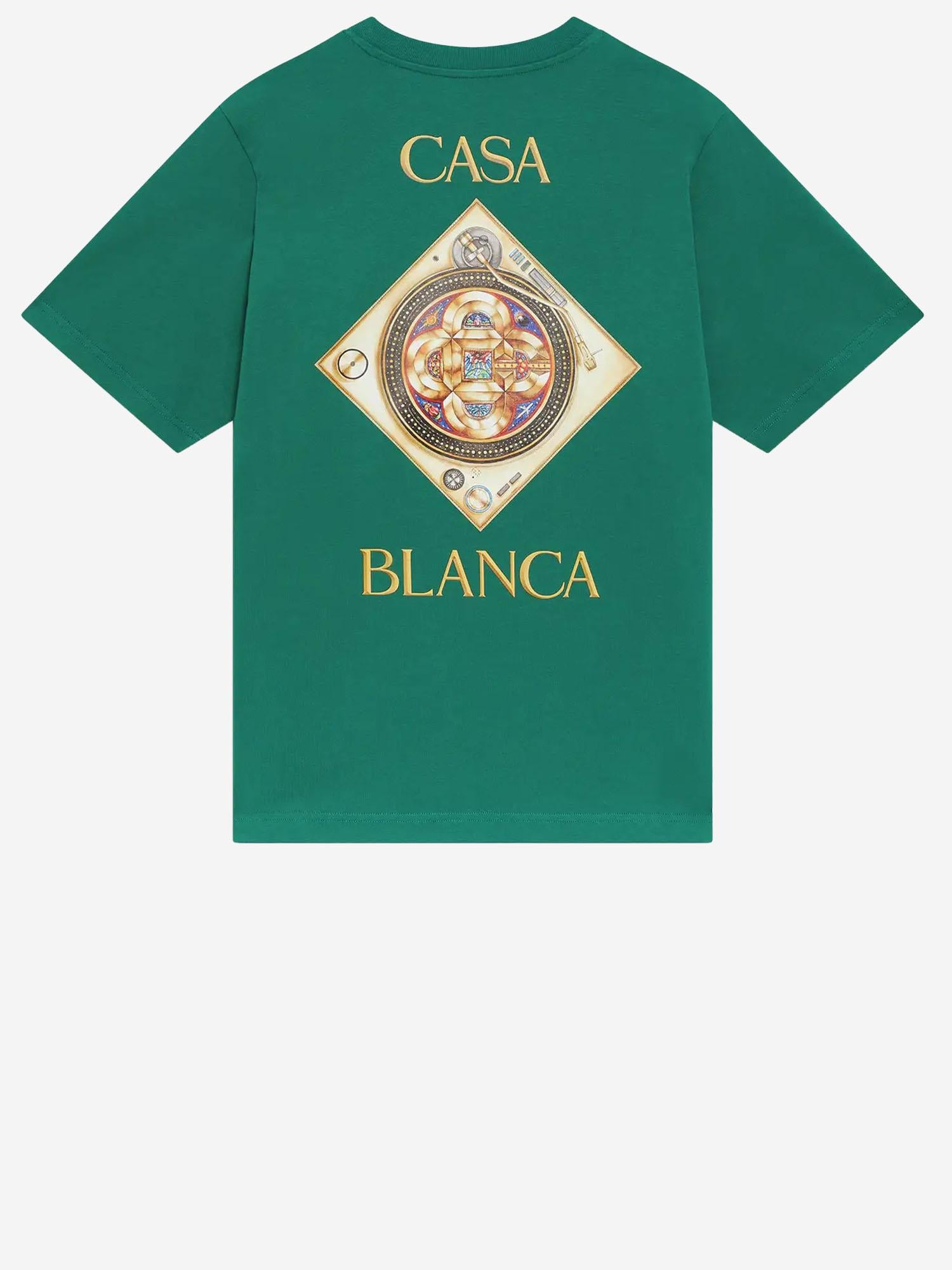 T-SHIRT IN COTONE CON STAMPA MSS26JTS001 03 CASABLANCA 