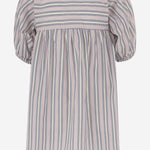 Abito in cotone stretch a righe 01618133 361 BABE & TESS KIDS 