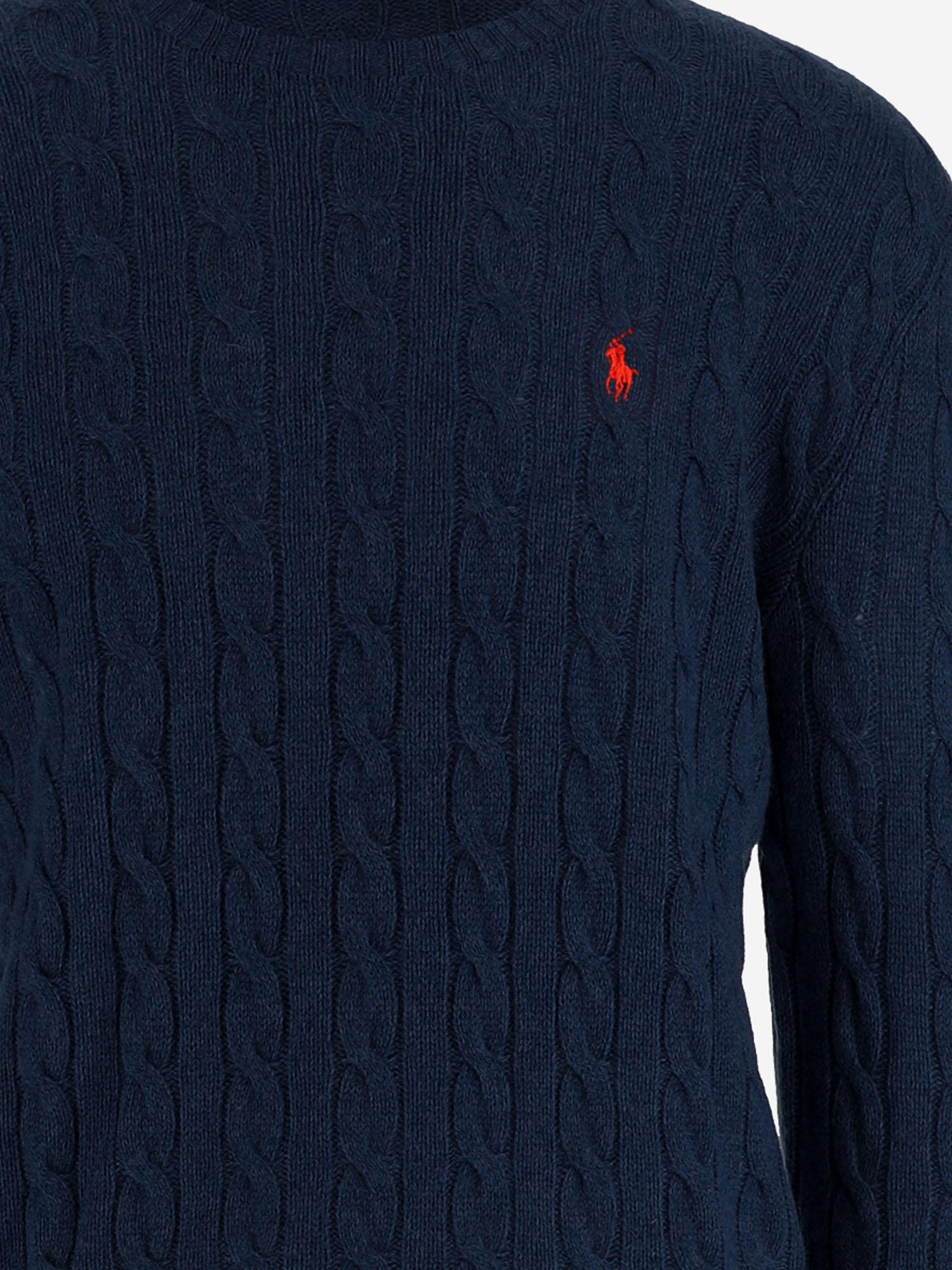 MAGLIA A TRECCE IN LANA 710876762 002 POLO RALPH LAUREN 