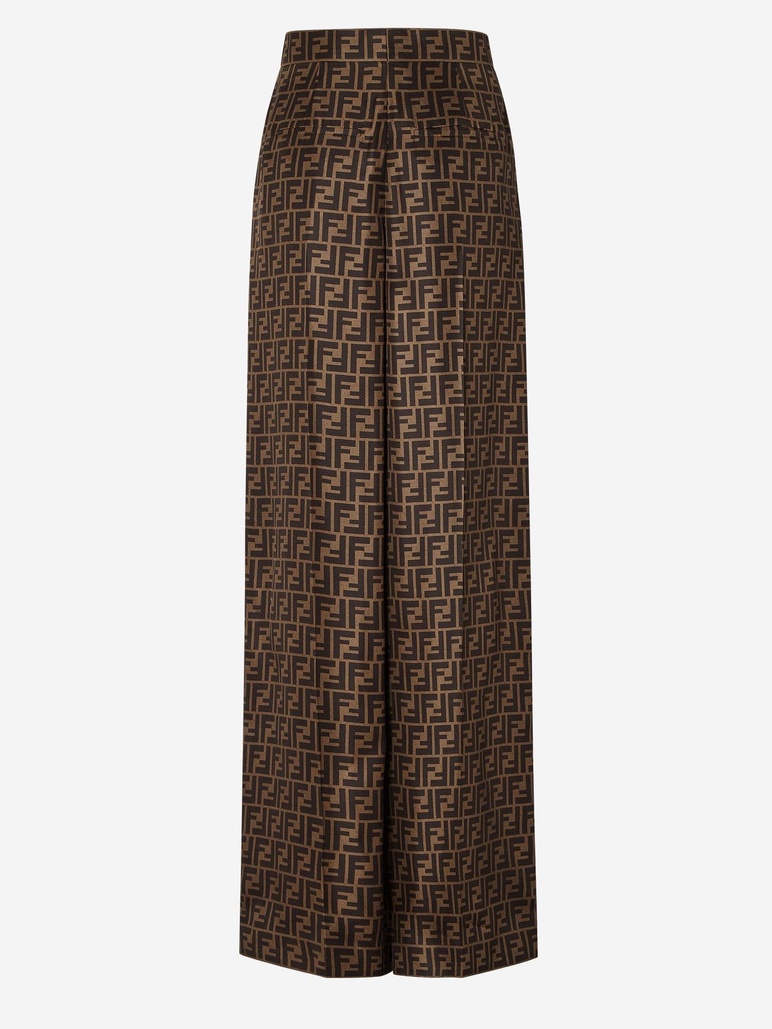 PANTALONI FF IN SETA FR6606 A8G3F118W FENDI 