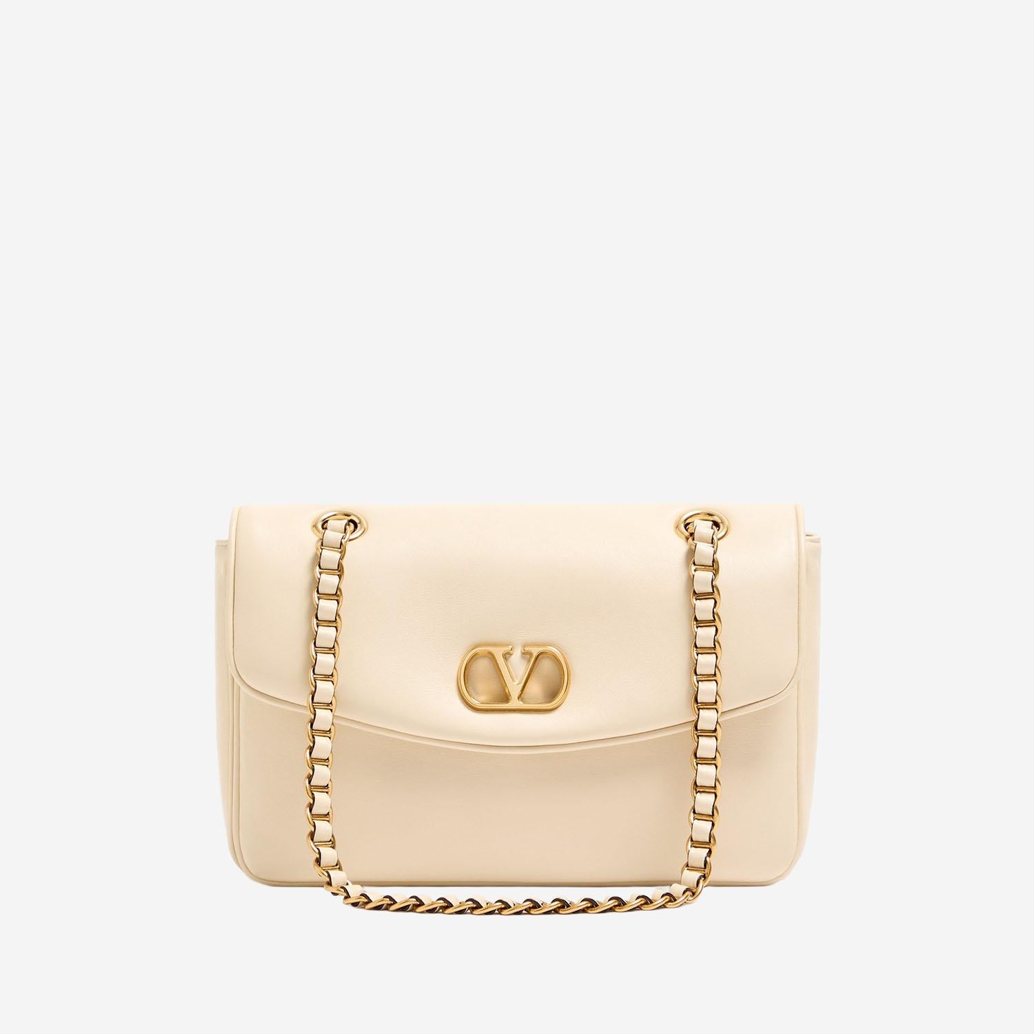 BORSA MEDIA CON CATENA VALENTINO GARAVANI DJUNA IN NAPPA 8W0B0T57 AIRREN VALENTINO GARAVANI 