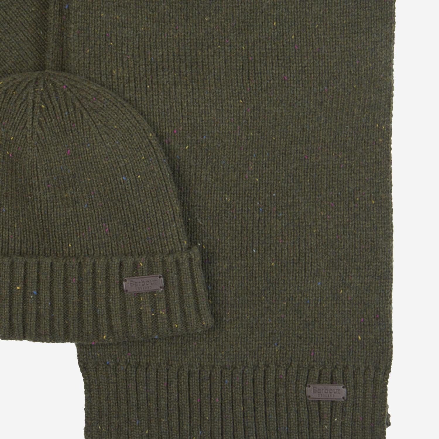 Set regalo di berretto e sciarpa Carlton Fleck MGS0047 OL31 BARBOUR 