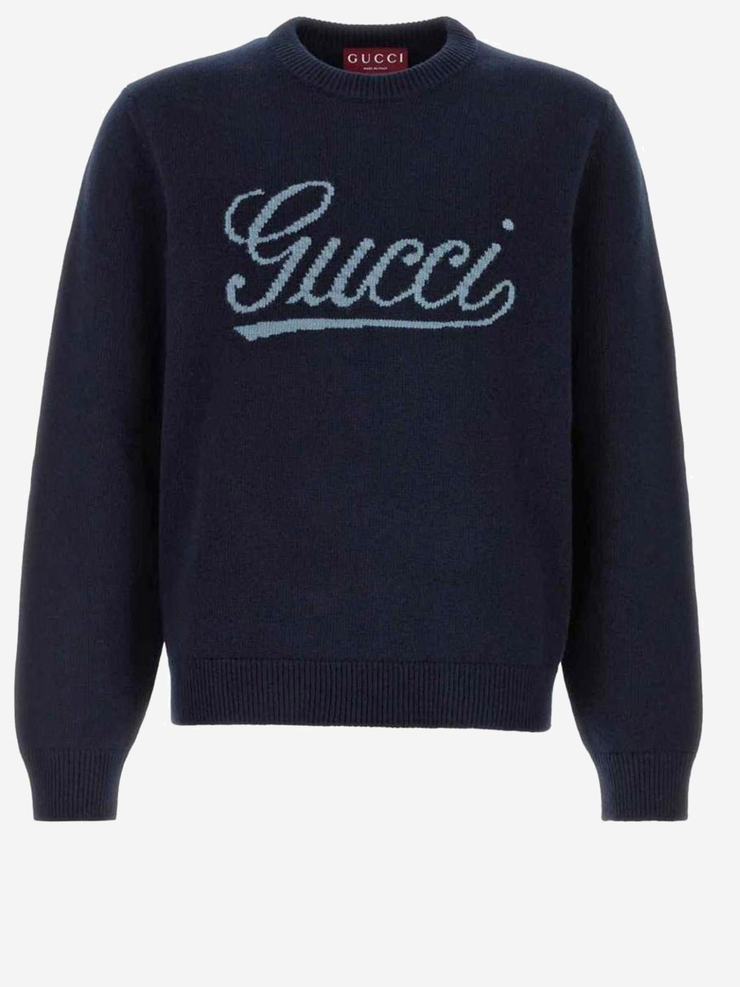 MAGLIONE IN LANA CON LOGO 795347 XKD744071 GUCCI 