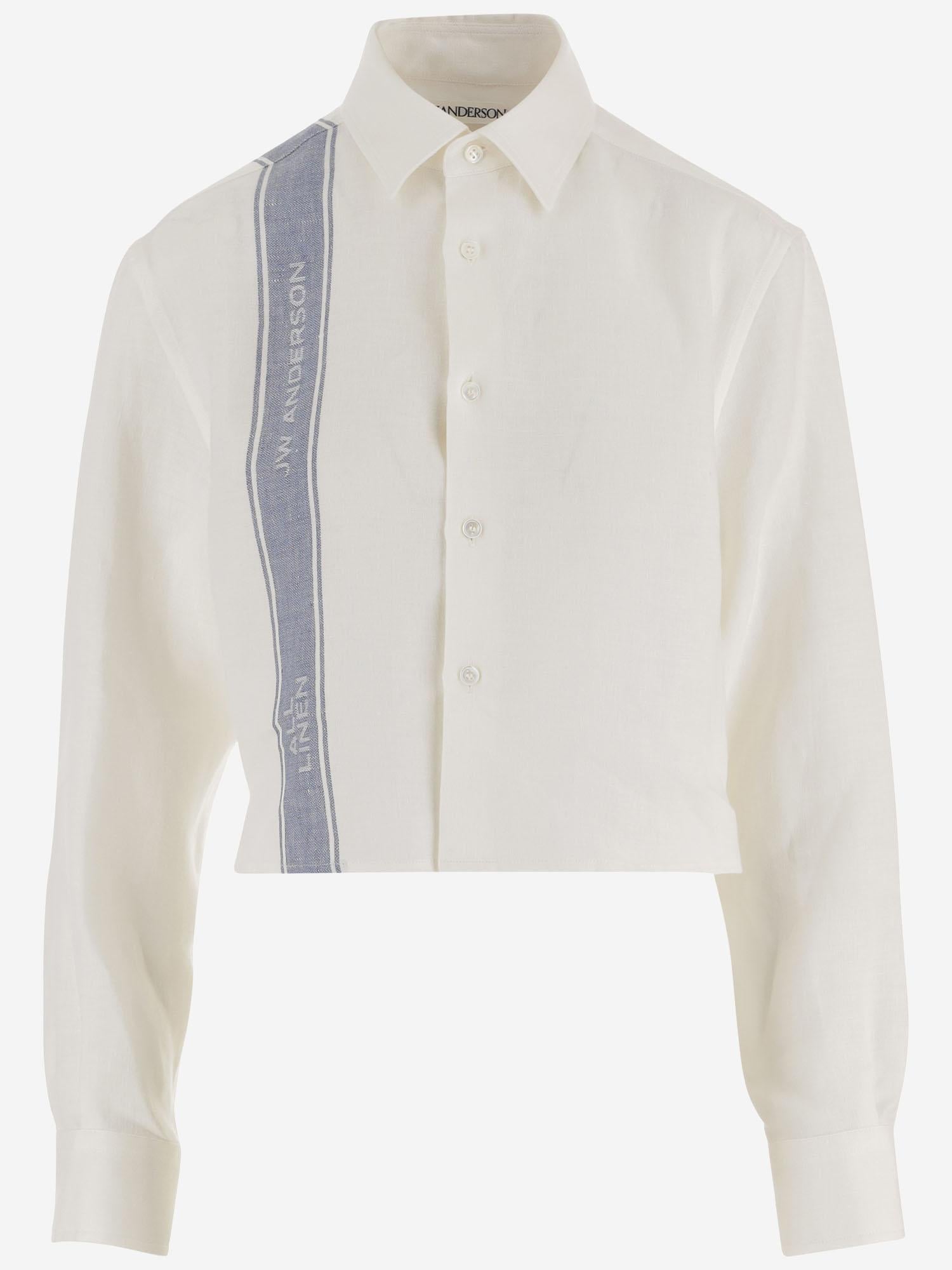 CAMICIA CROP IN LINO SH0384 PG1898614 JW ANDERSON 