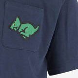 T-SHIRT IN COTONE CON LOGO IC25352 NAVY ICECREAM 