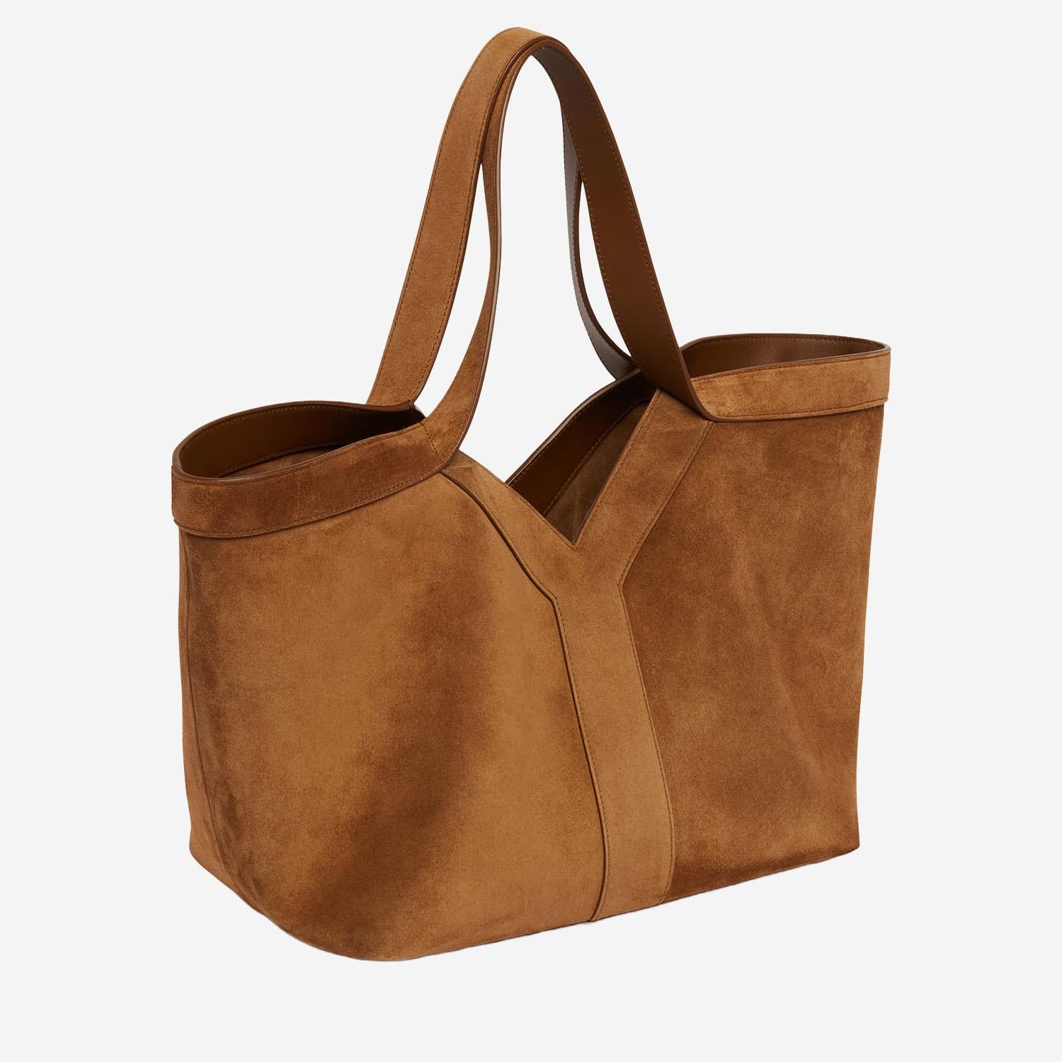 BORSA TOTE  IN PELLE SCAMOSCIATA 835274 C0X0W2916 SAINT LAURENT 