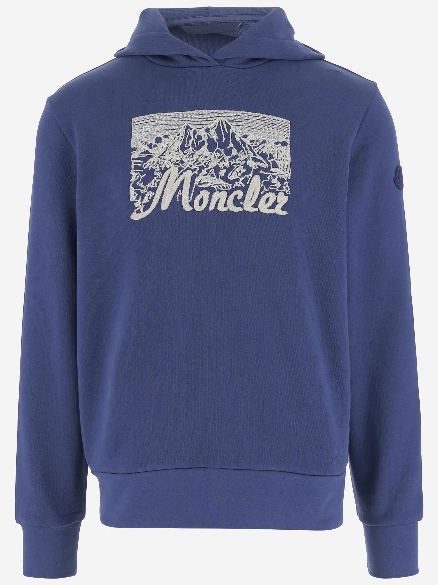 FELPA IN COTONE CON CAPPUCCIO 8G00017 899V475B MONCLER 