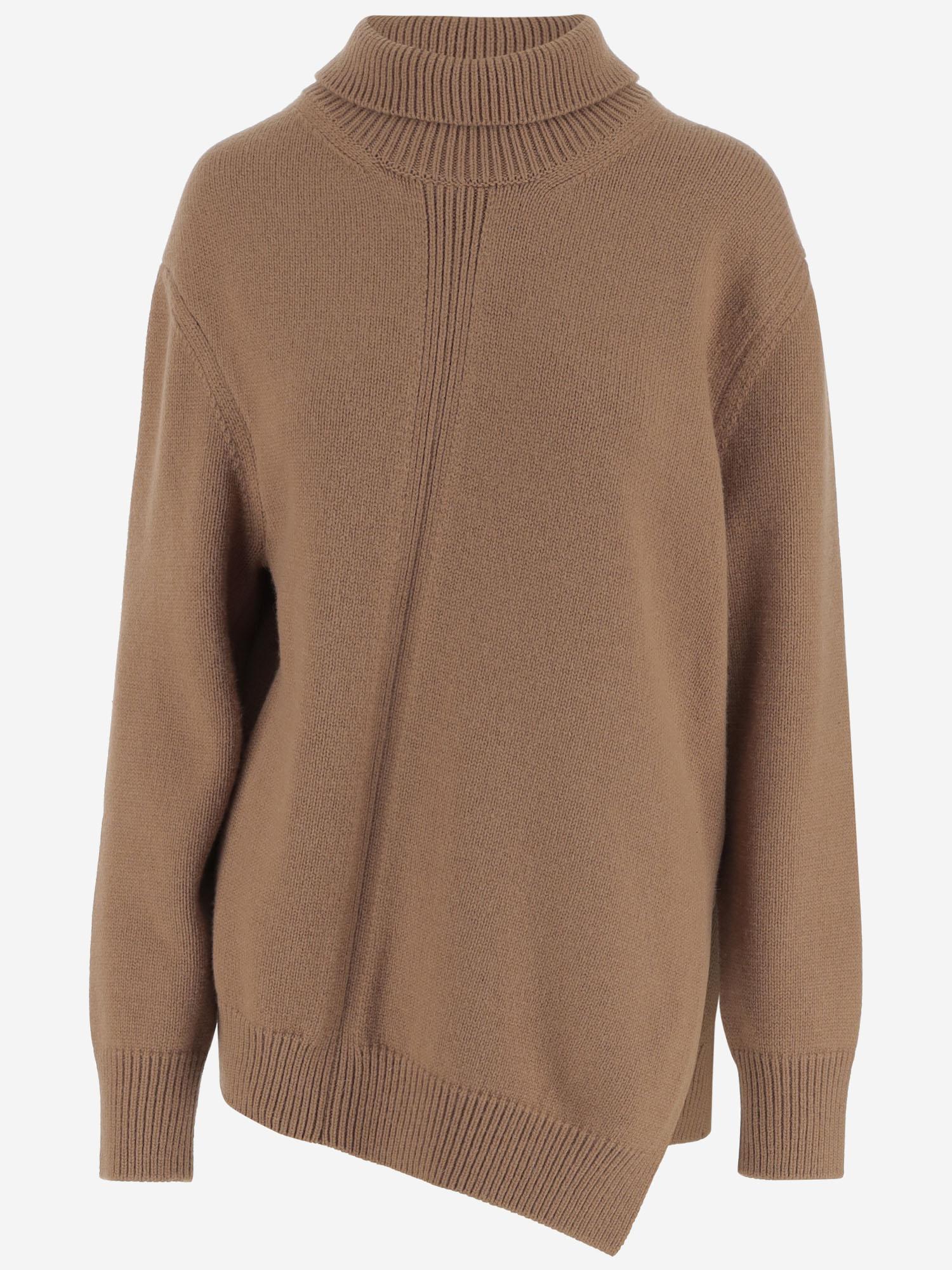 MAGLIONE ASIMMETRICO IN MISTO LANA J02GP0235 J14798226 JIL SANDER 