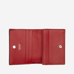 PORTAFOGLIO COMPATTO GANCINI 220627 001NEROFLAMERED SALVATORE FERRAGAMO 
