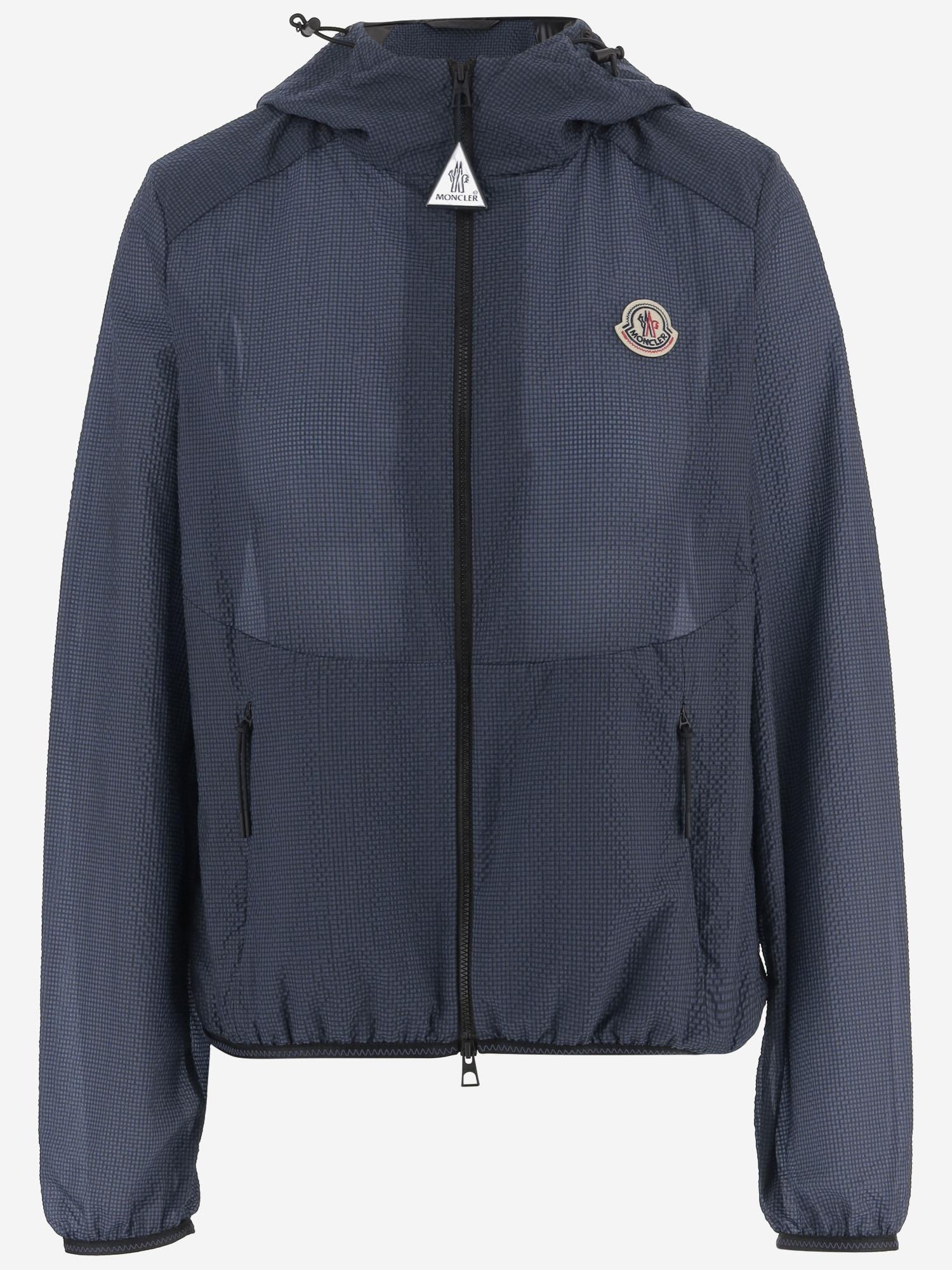 GIACCA IN TESSUTO TECNICO CON LOGO 1A00113 599G9F79 MONCLER 
