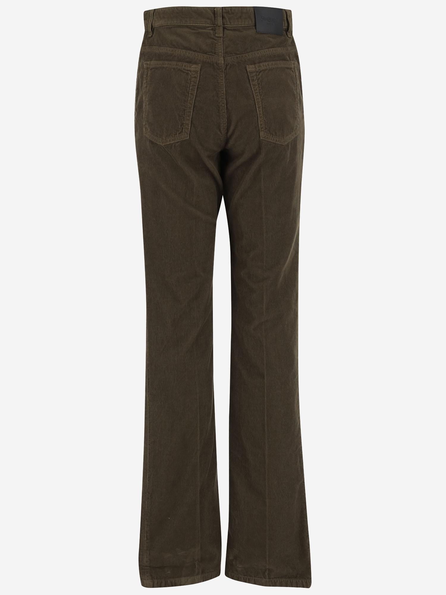 PANTALONI Clyde in velluto a coste 705103 Y29IA3564 SAINT LAURENT 