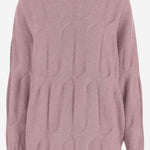 MAGLIONE TRECCIA IN CASHMERE E SETA 25577002 60 ALLUDE 