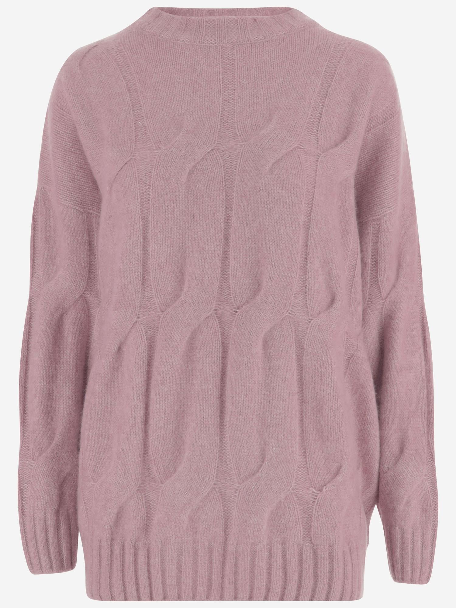 MAGLIONE TRECCIA IN CASHMERE E SETA 25577002 60 ALLUDE 