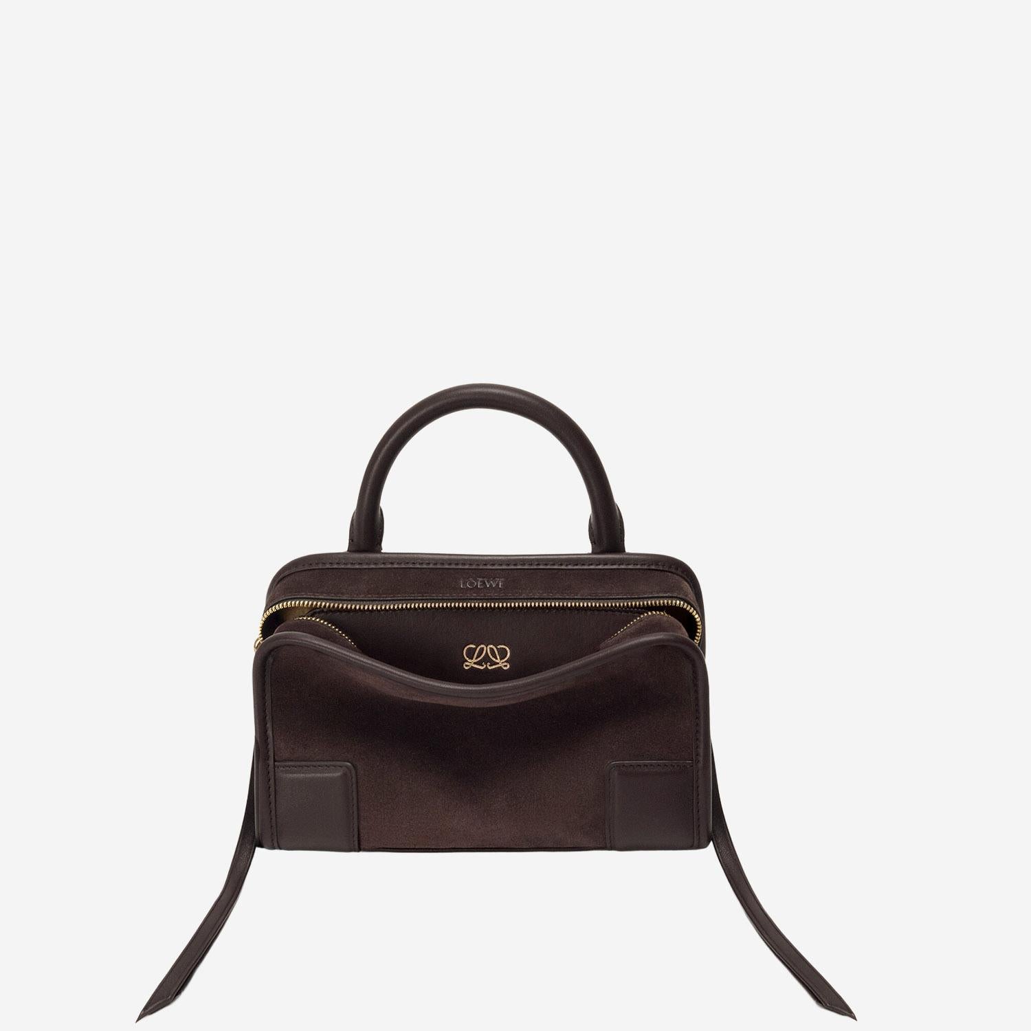 BORSA AMAZONA 180 MINI IN PELLE SCAMOSCIATA A039AS4X13 0018 LOEWE 