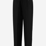 PANTALONI LILAS IN MISTO LANA E LINO 8719W3677 BLK THE ROW 