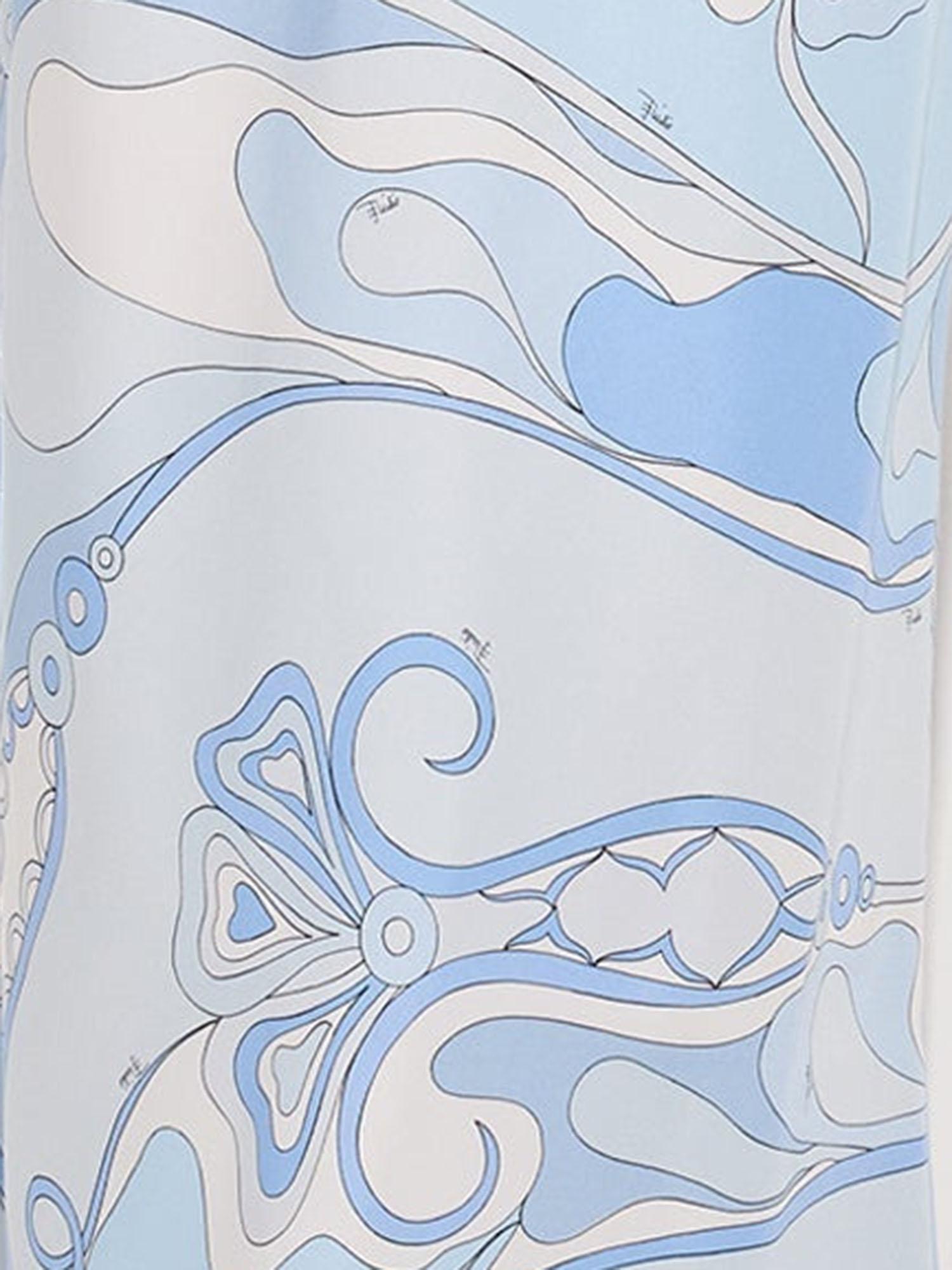 ABITO LUNGO IN SETA CON STAMPA 6HRI306H731 028 EMILIO PUCCI 