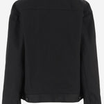 GIACCA IN DENIM NERO CON CHIUSURA A BOTTONI 849898 TTWA41000 BALENCIAGA 