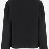 GIACCA IN DENIM NERO CON CHIUSURA A BOTTONI 849898 TTWA41000 BALENCIAGA 