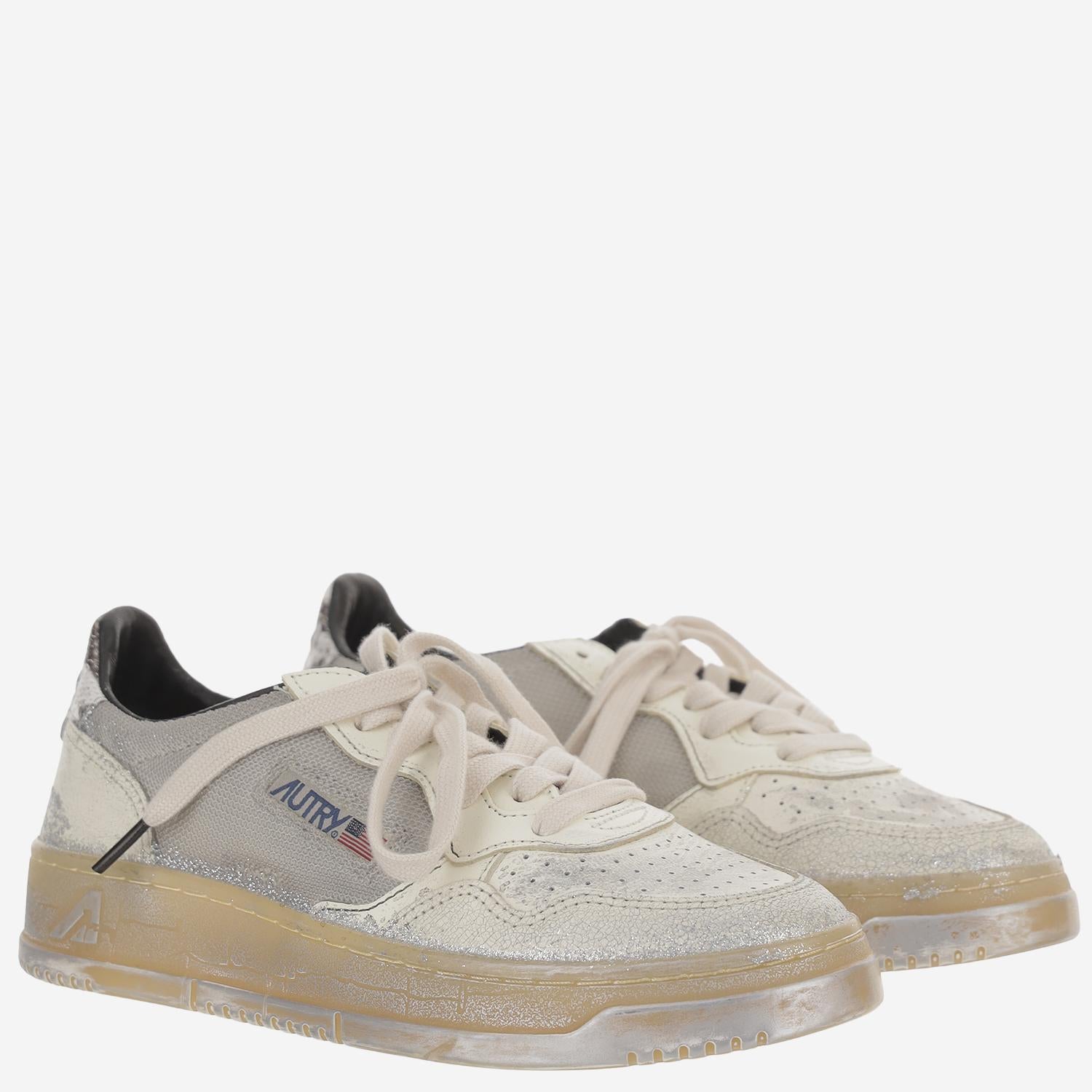 SNEAKERS MEDALIST SUPER VINTAGE AVLWME01 MESHLEATBLKSILV AUTRY 