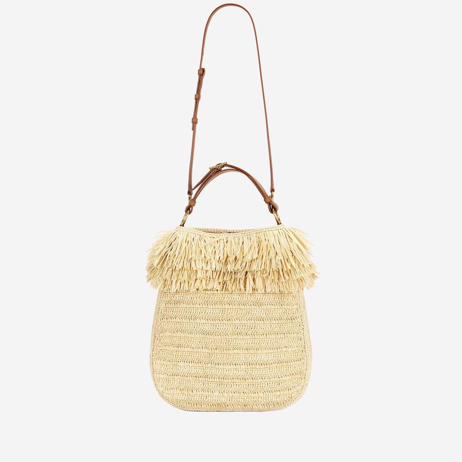 BORSA A TRACOLLA IN RAFIA 862920 GAAGC2791 SAINT LAURENT 