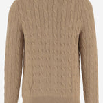 CARDIGAN IN COTONE CON LAVORAZIONE TRECCIA 710979114 003 POLO RALPH LAUREN 