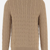 CARDIGAN IN COTONE CON LAVORAZIONE TRECCIA 710979114 003 POLO RALPH LAUREN 