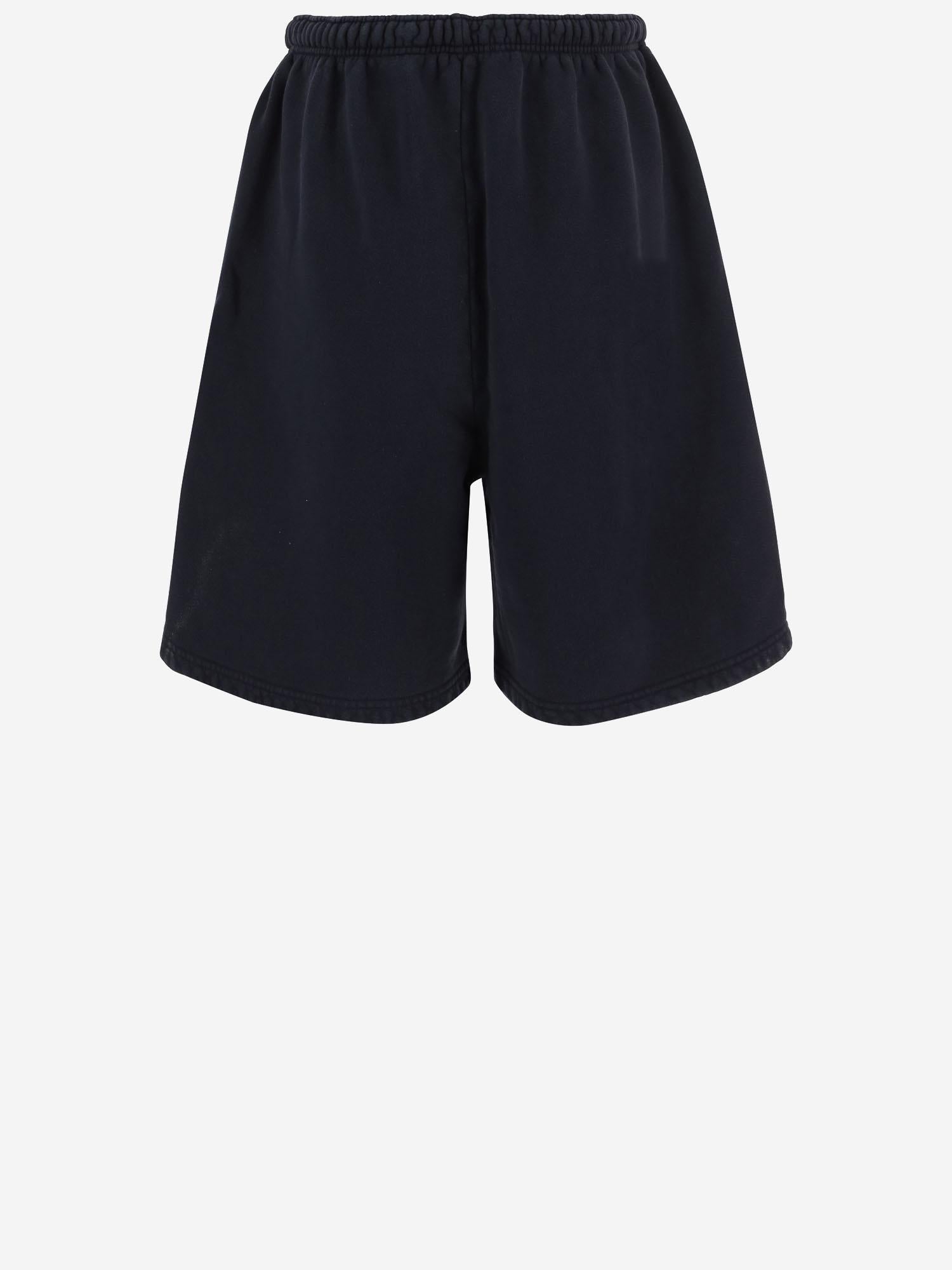 PANTALONI CORTI IN COTONE CON LOGO WCJSY0182 014 WILLY CHAVARRIA 