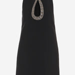 ABITO IN LANA E SETA CON APPLICAZIONE A MOTIVO SERPENTE 8B0VAKD5 1CFCRC VALENTINO 