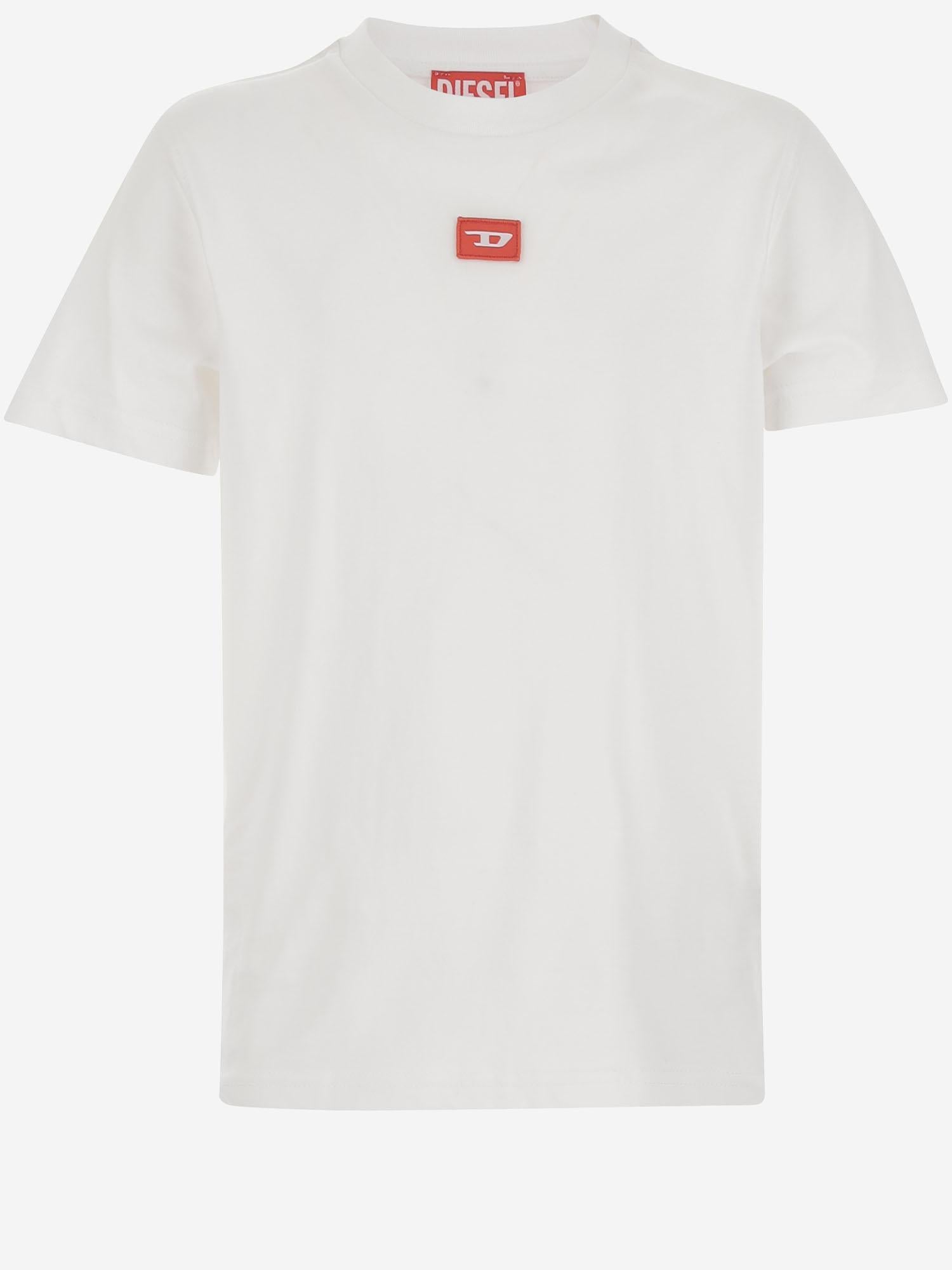 T-SHIRT TXDIEGO IN COTONE CON LOGO J02501 0GRAIK100 DIESEL KIDS 