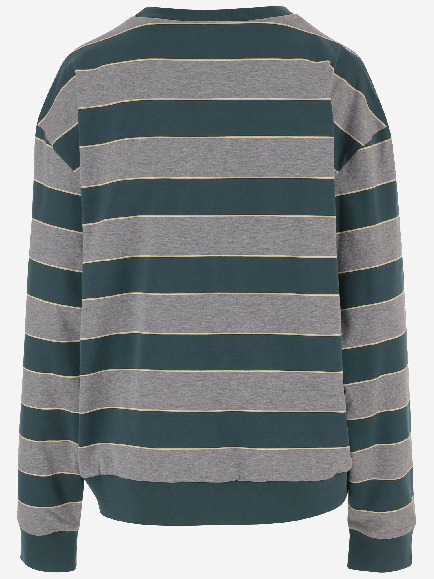 MAGLIA IN COTONE CON MOTIVO A RIGHE MJLA39 19DDF0E5Q MIU MIU 