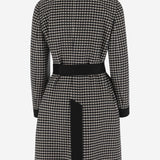 CAPPOTTO IN LANA CON MOTIVO A QUADRI 7B3CA7S0 9F10AN VALENTINO 