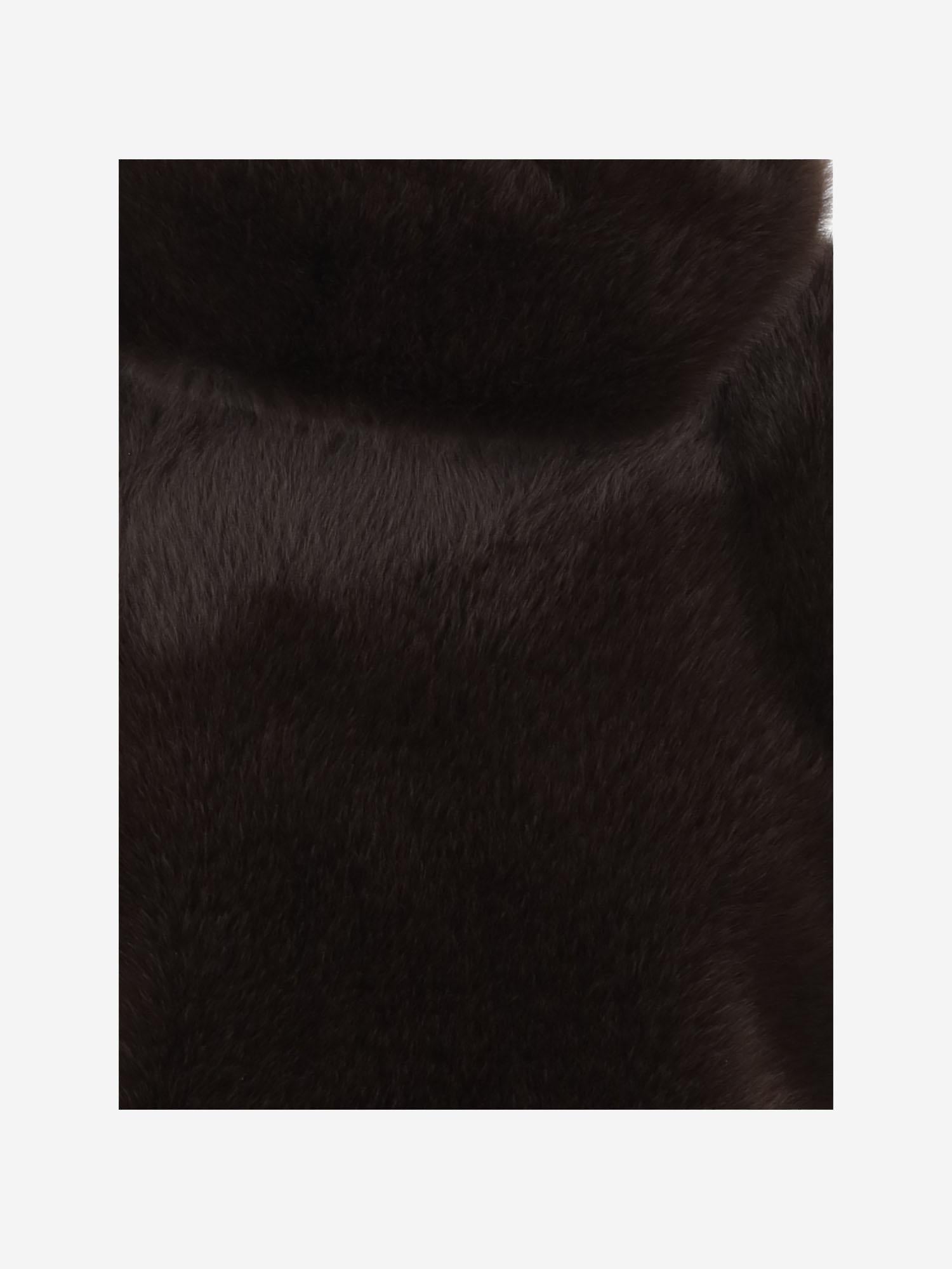 GILET IN PELLICCIA SINTETICA WJA23 FLT070080 DARKPARK 