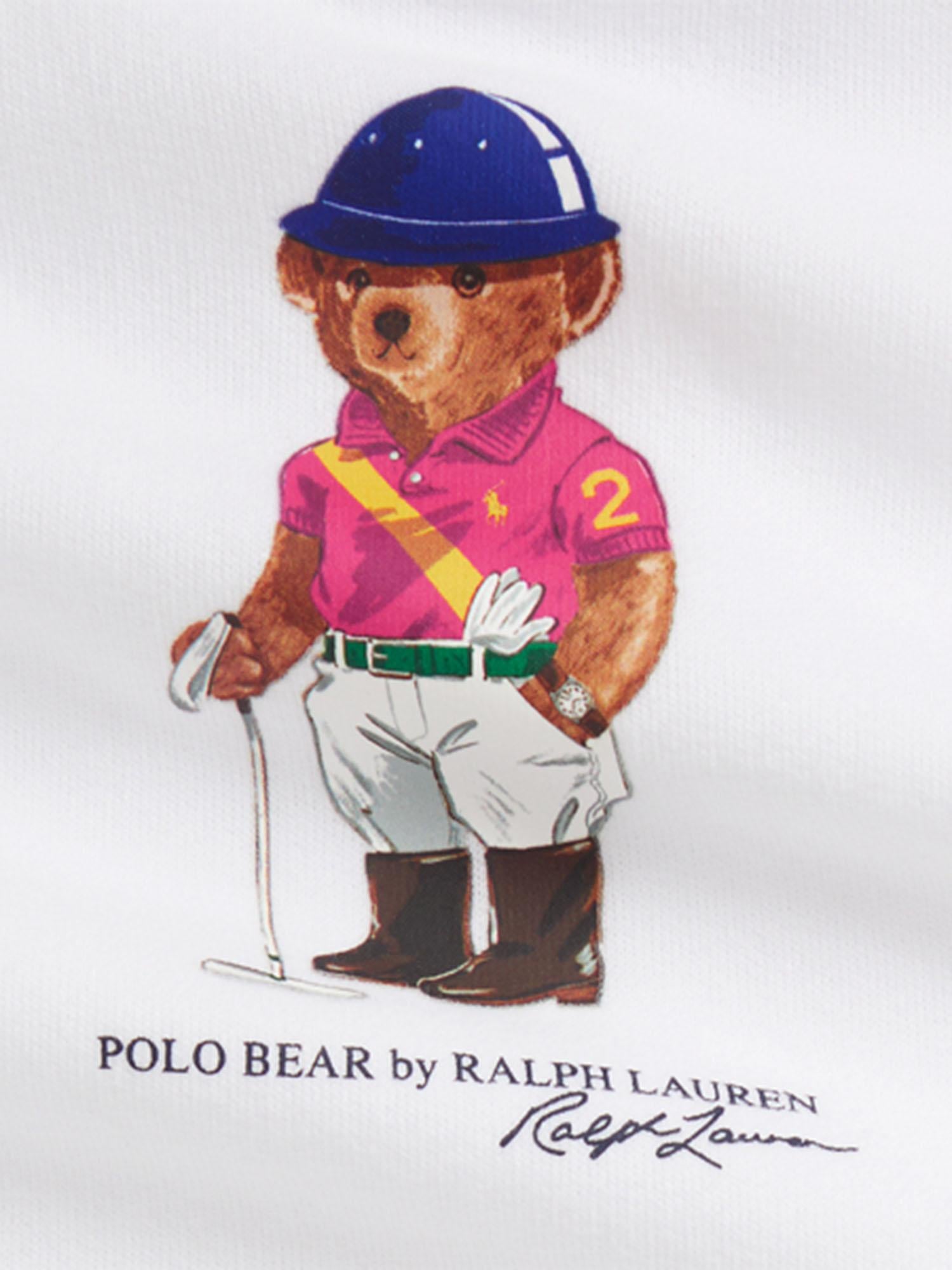 SET DUE PEZZI CON STAMPA POLO BEAR 310A96187001 WHITE POLO RALPH LAUREN KIDS 