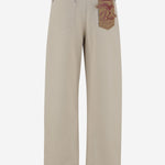 PANTALONI IN COTONE CON RISVOLTO 824659 V5DV09247 BOTTEGA VENETA 