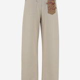 PANTALONI IN COTONE CON RISVOLTO 824659 V5DV09247 BOTTEGA VENETA 